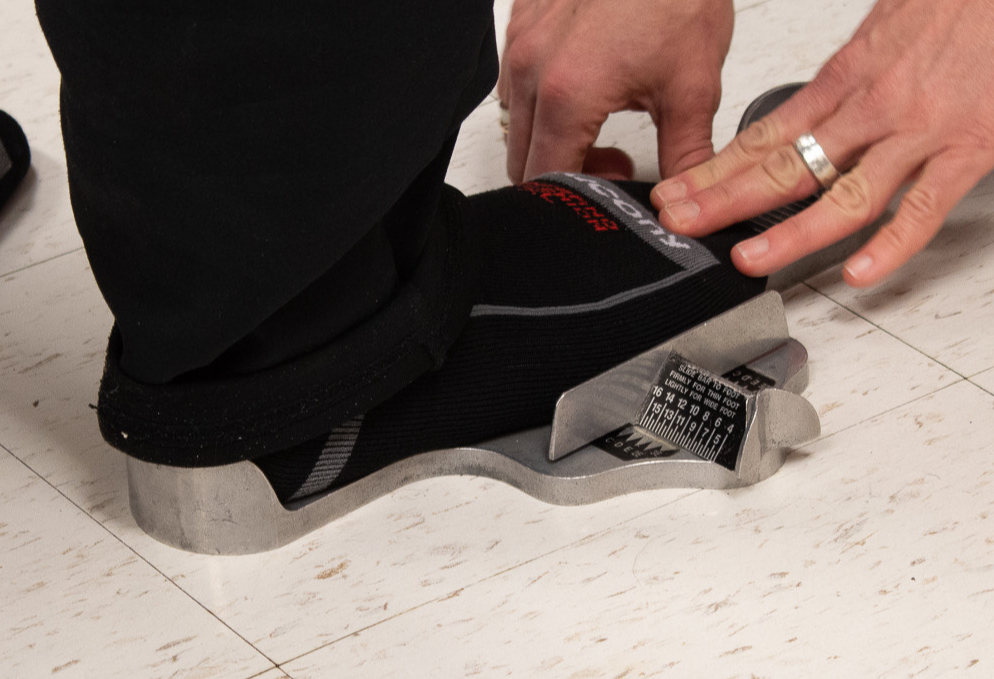 fitting shoes